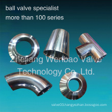 Sanitary Stainless Steel Pipe Fittings Tee Elbow Reducer Union